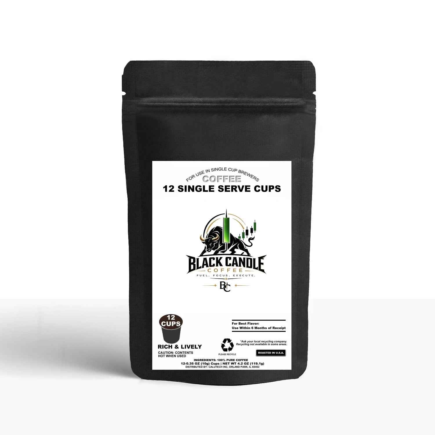12 Pack Single Serve Coffee Capsules